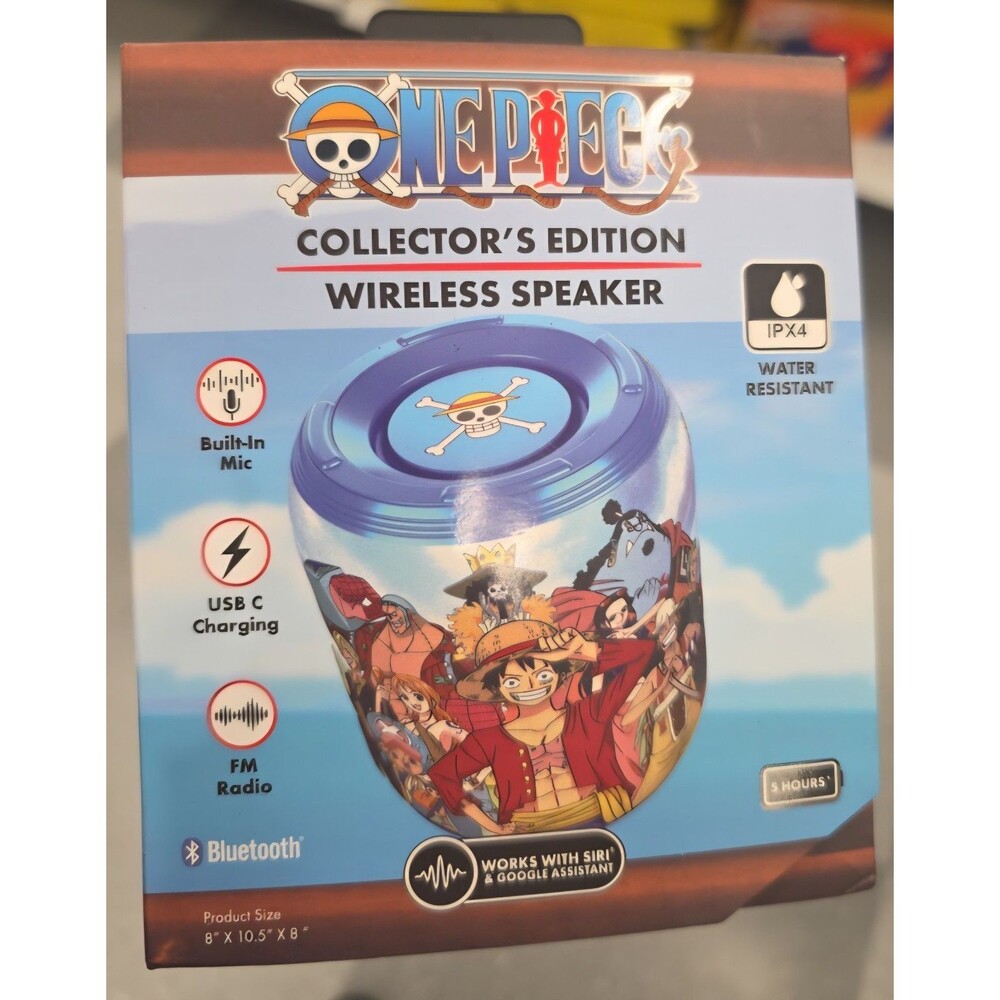 ONE PIECE COLLECTOR'S EDITION SEALED wireless speaker with mic and radio!!!